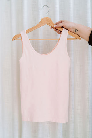 Bamboo camisole - shell pink