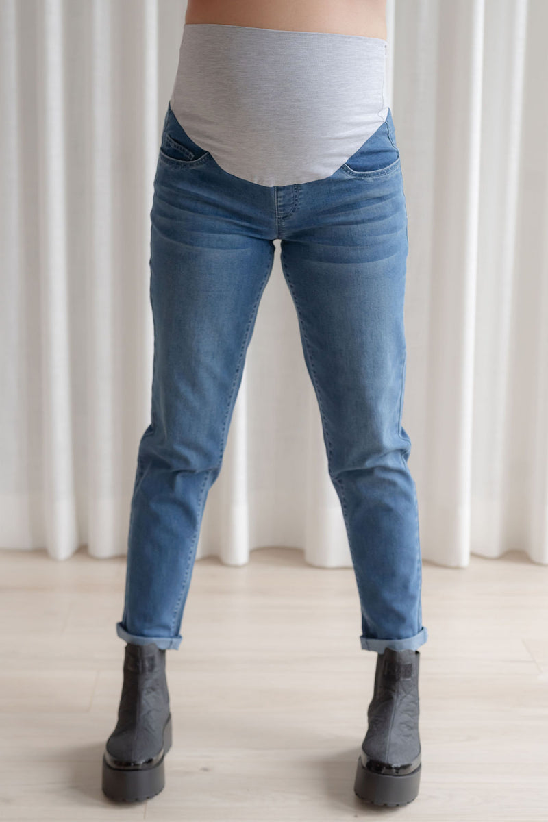 Straight-leg jeans - classic blue