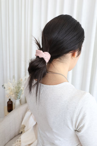 TRIO: 2 scrunchies & 1 clip - bohemian shades