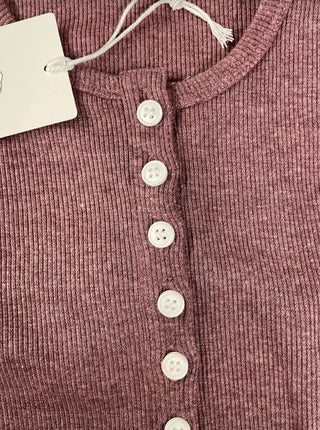 LÉGERS DÉFAUTS - TALIA button-up T-shirt - raspberry mix