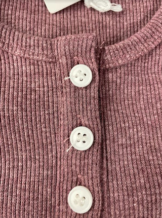 LÉGERS DÉFAUTS - TALIA button-up T-shirt - raspberry mix
