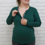 TALIA long sleeve sweater - topaz green
