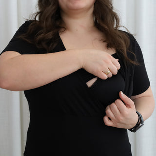 Covered heart t-shirt - black