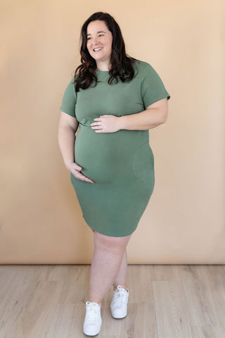 LA GARÇONNE short sleeve dress - emerald