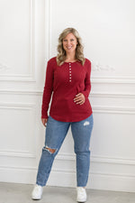 TALIA long sleeve sweater - strawberry