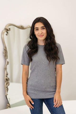 LÉGERS DÉFAUTS - ELIZABETH sweater - steel grey