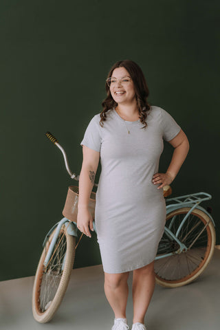 INTRIGUE dress - grey mix