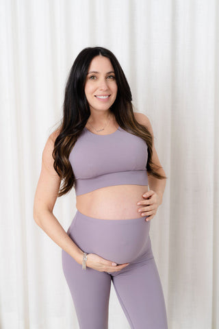 Yoga top - ash lilac