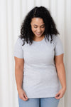 T-shirt with lining - light grey mottled