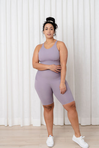 Yoga top - ash lilac