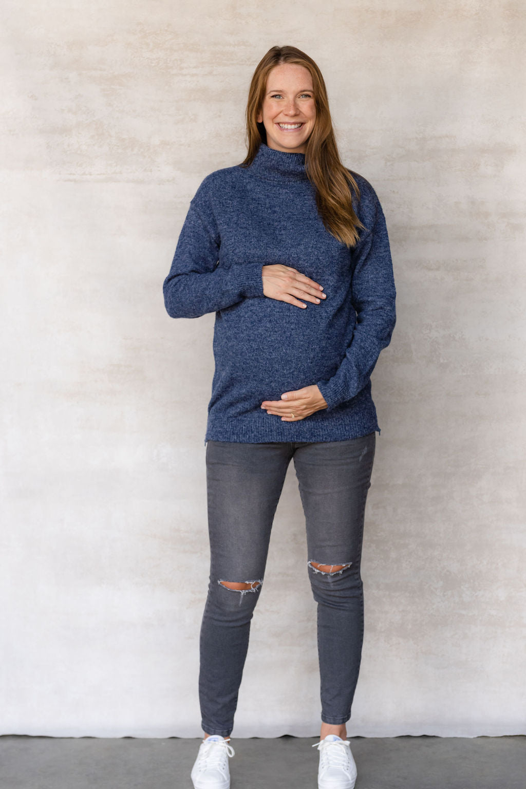 Navy blue sales sweater tights