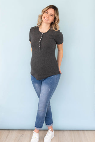 Faded 7/8 Jeans - denim blue