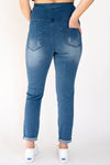 Faded 7/8 Jeans - denim blue