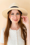 Fedora straw hat - cream