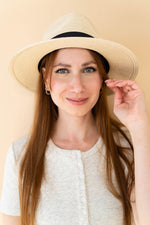 Fedora straw hat - cream