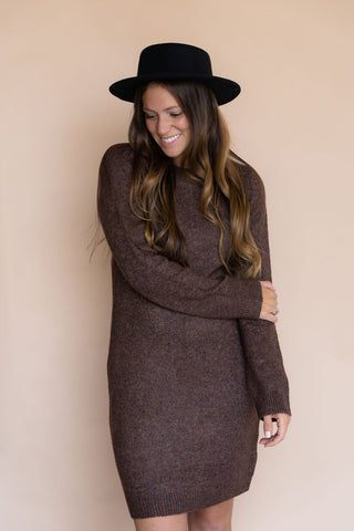 Flat felt hat - black