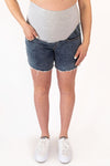 Shorts with fringe - denim
