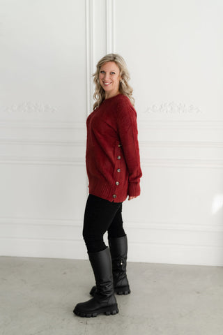 PENELOPE sweater - cranberry