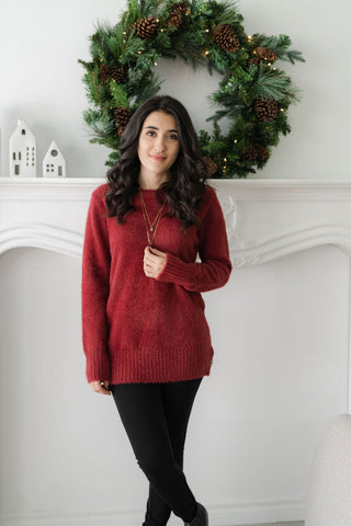 PENELOPE sweater - cranberry