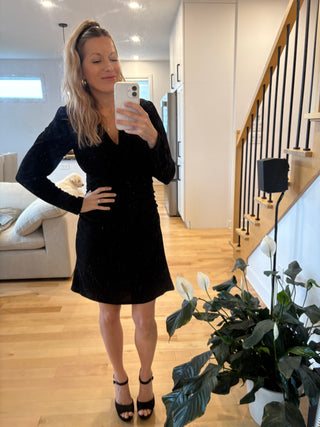 Robe ALEXANDRA - noir diamant