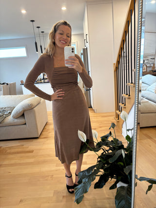 Robe ASHLEY - taupe glacé