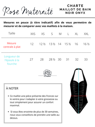 Maillot de bain une-pièce tour de cou - noir onyx