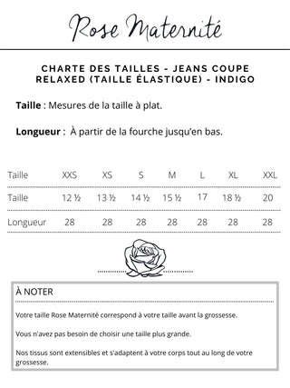 Jeans - coupe relaxed (taille élastique) - indigo