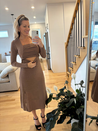 Robe ASHLEY - taupe glacé