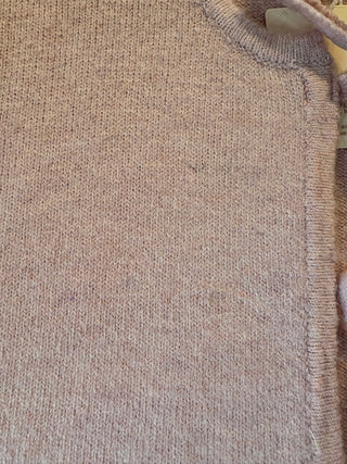 LÉGERS DÉFAUTS - Cardigan à boucles à manches bouffantes - rose pétale