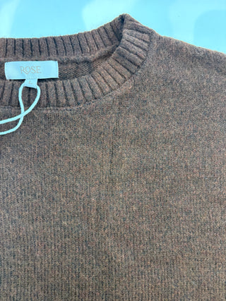 LÉGERS DÉFAUTS - Robe courte en lainage MIREILLE - marron