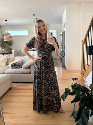 Robe ROSANNA - floral champêtre