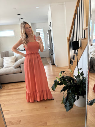 Robe LARISSA 2.0 - corail brûlé