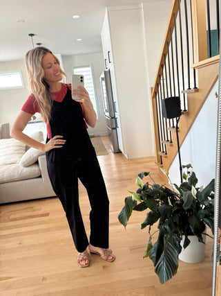 Jumpsuit casual DÉBORAH - noir