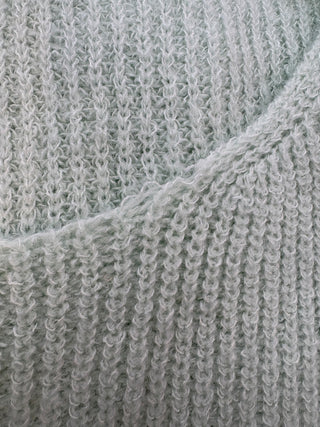 LÉGERS DÉFAUTS - Tricot en laine ÉMILY - vert menthe