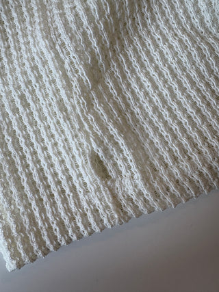 LÉGERS DÉFAUTS - Chandail VANESSA en crochet - blanc lin