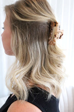 Petite pince à cheveux - brun marbré