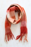 Foulard à carreaux -  orange sanguine