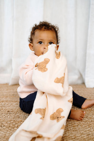 Mousseline - ourson calin