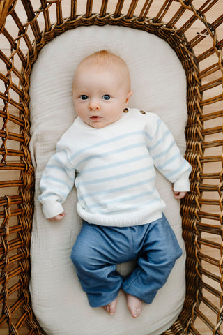 ROSE & LÉO - Chandail à rayures - nuage