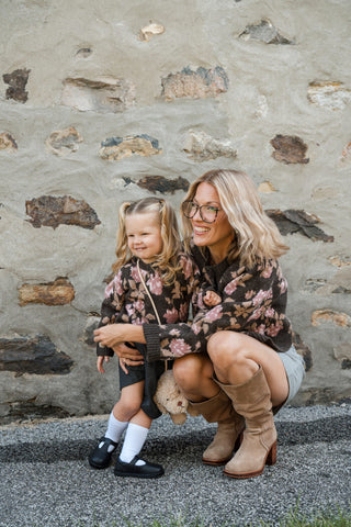 ROSE & LÉO - Chandail KATHERINE - cacao fleuri