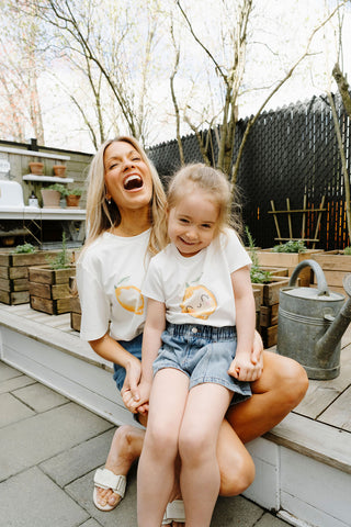 T-shirt oversize fruité - citron
