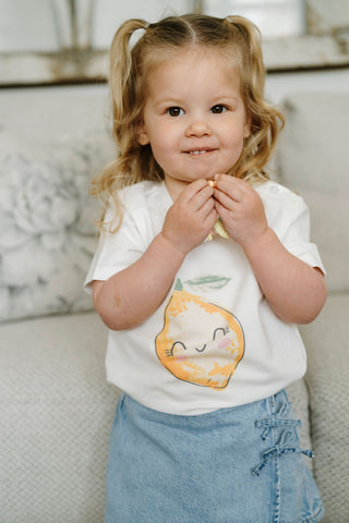 ROSE & LÉO - Mini t-shirt fruité - citron
