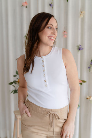 Pantalons urbains à taille élastique - beige