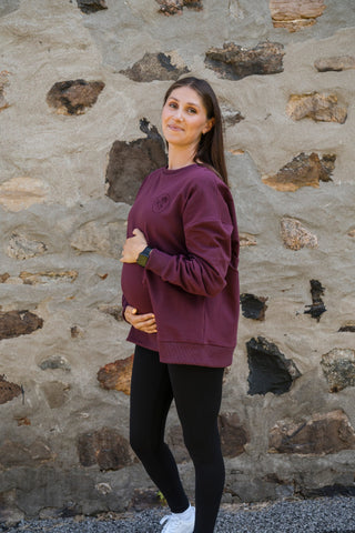 Crewneck oversize ROSE - baies sauvages