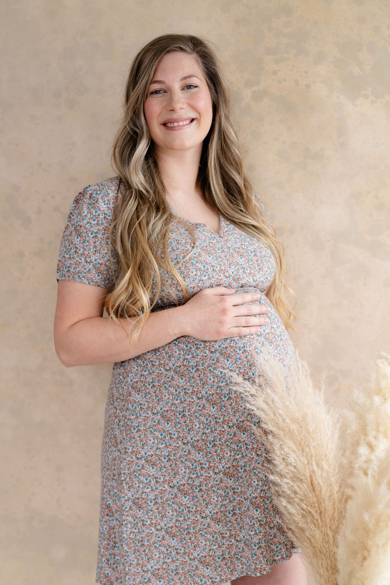 Robe JULIA combo blush ROSE MATERNITÉ