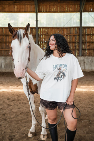 T-shirt oversize - howdy