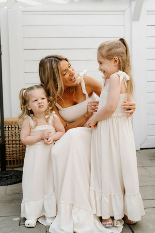 ROSE & LÉO - Robe mini LARISSA - ivoire doux