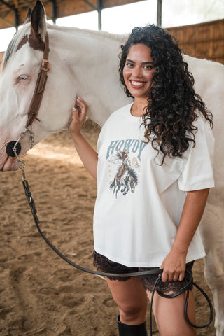 T-shirt oversize - howdy
