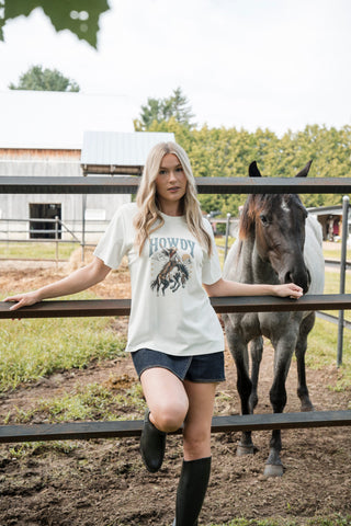 T-shirt oversize - howdy