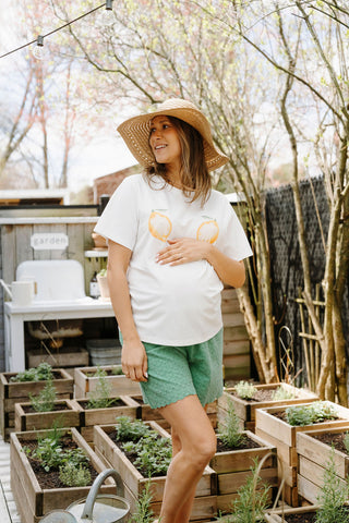 T-shirt oversize fruité - citron